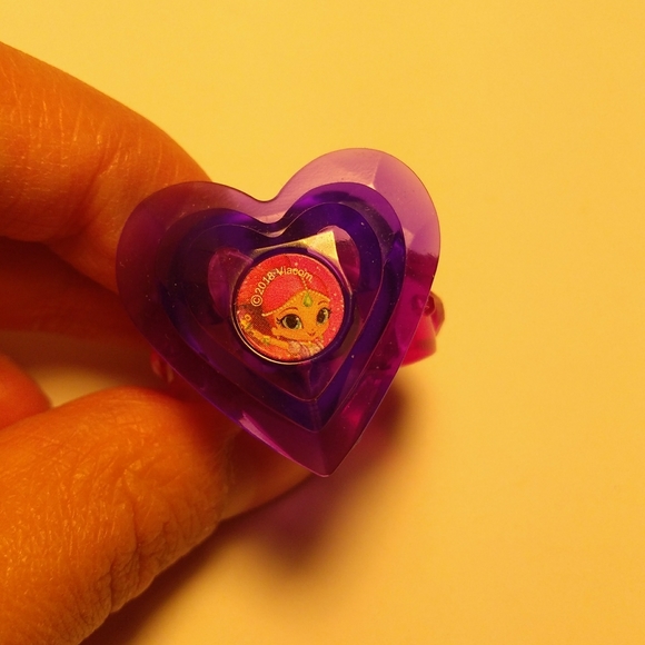 Children's Pink & Purple Heart Ring - Picture 6 of 7